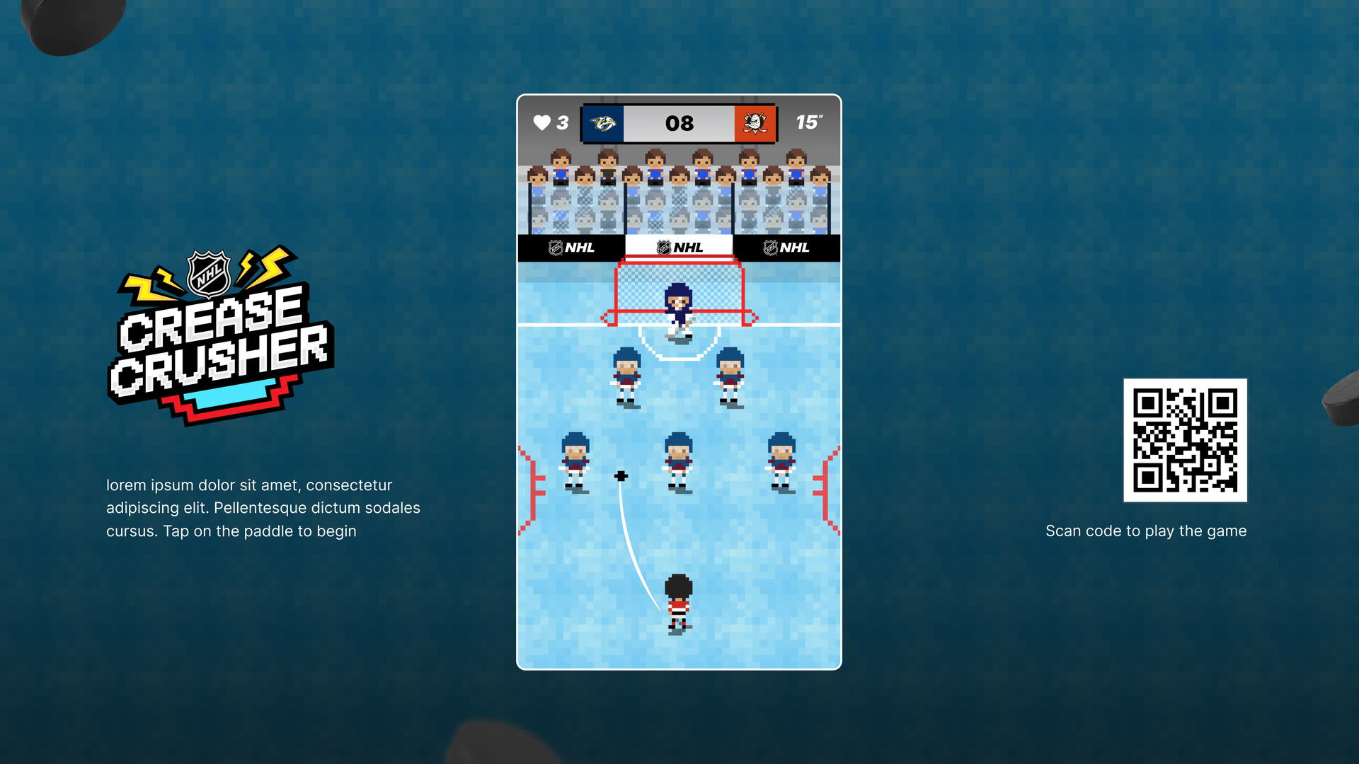NHL: Crease Crusher, Arcade ice hockey for the casual fan