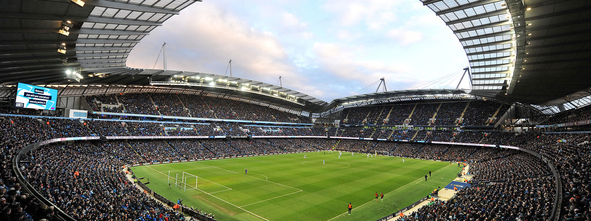 The Etihad Stadium packed on a matchday
